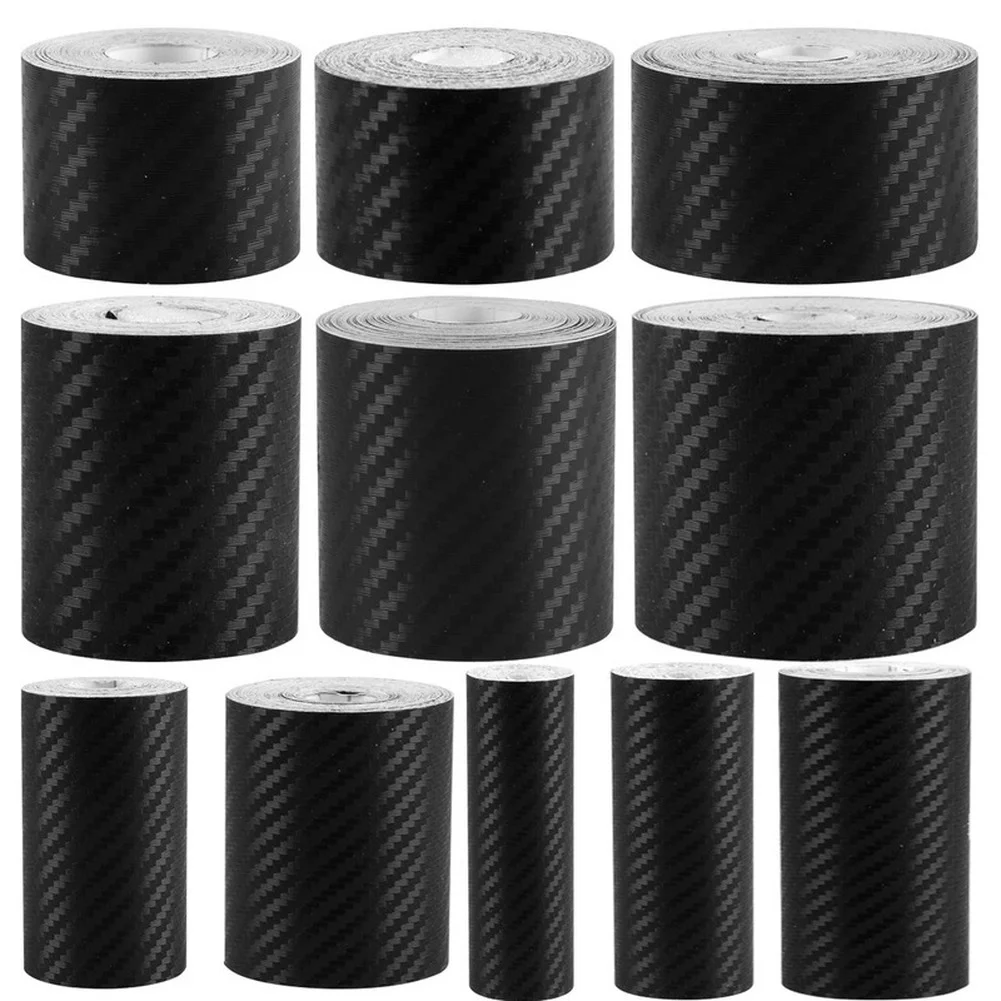 

Carbon 3D Carbon Fiber Car Sticker DIY Paste Strip Rolls Different Sizes Auto Anti Scratch Protector Tape Film Waterproof