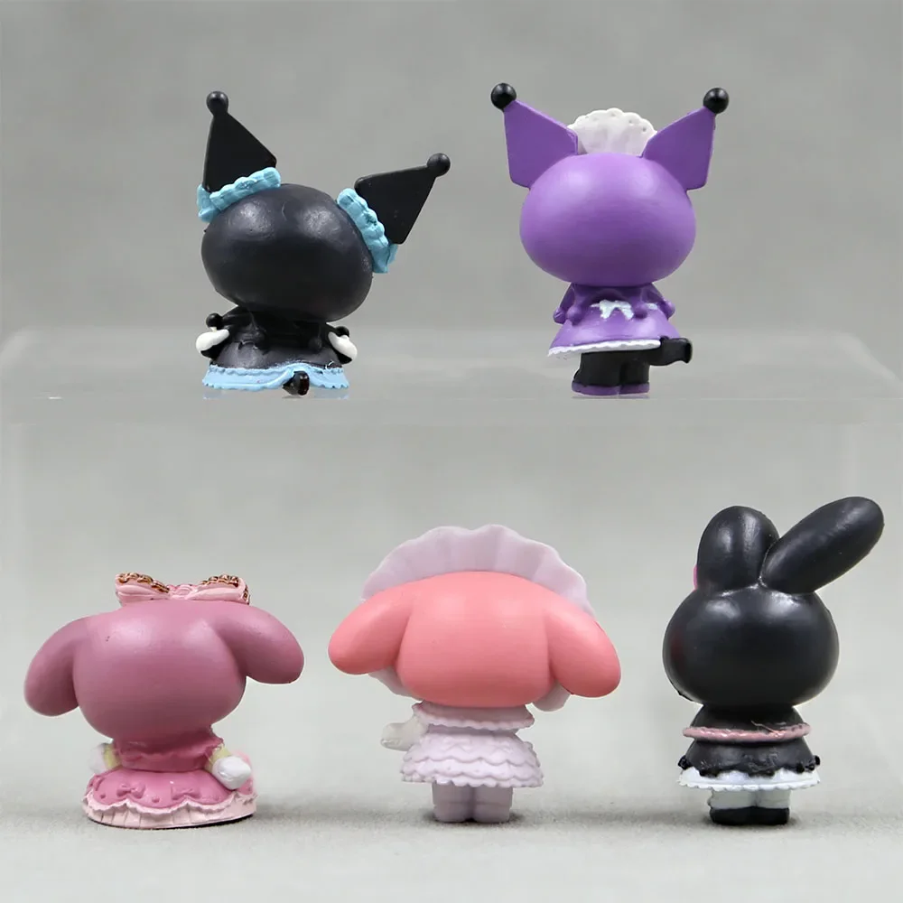 Игрушки My Melody Sanrio Kuromi Kawaii Аниме фигурки коллекционные декоративные аксессуары