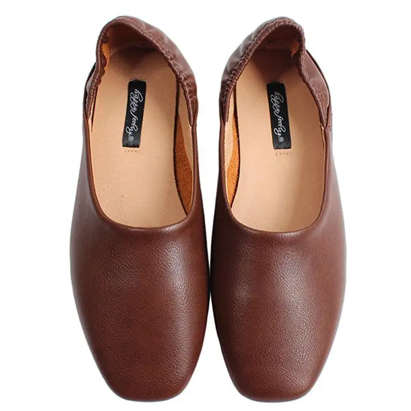 

Daemun Ранняя осень двойные Лоферы мягкие на плоской подошве бабушкины туфли для беременных обувь для вождения lykj-yx