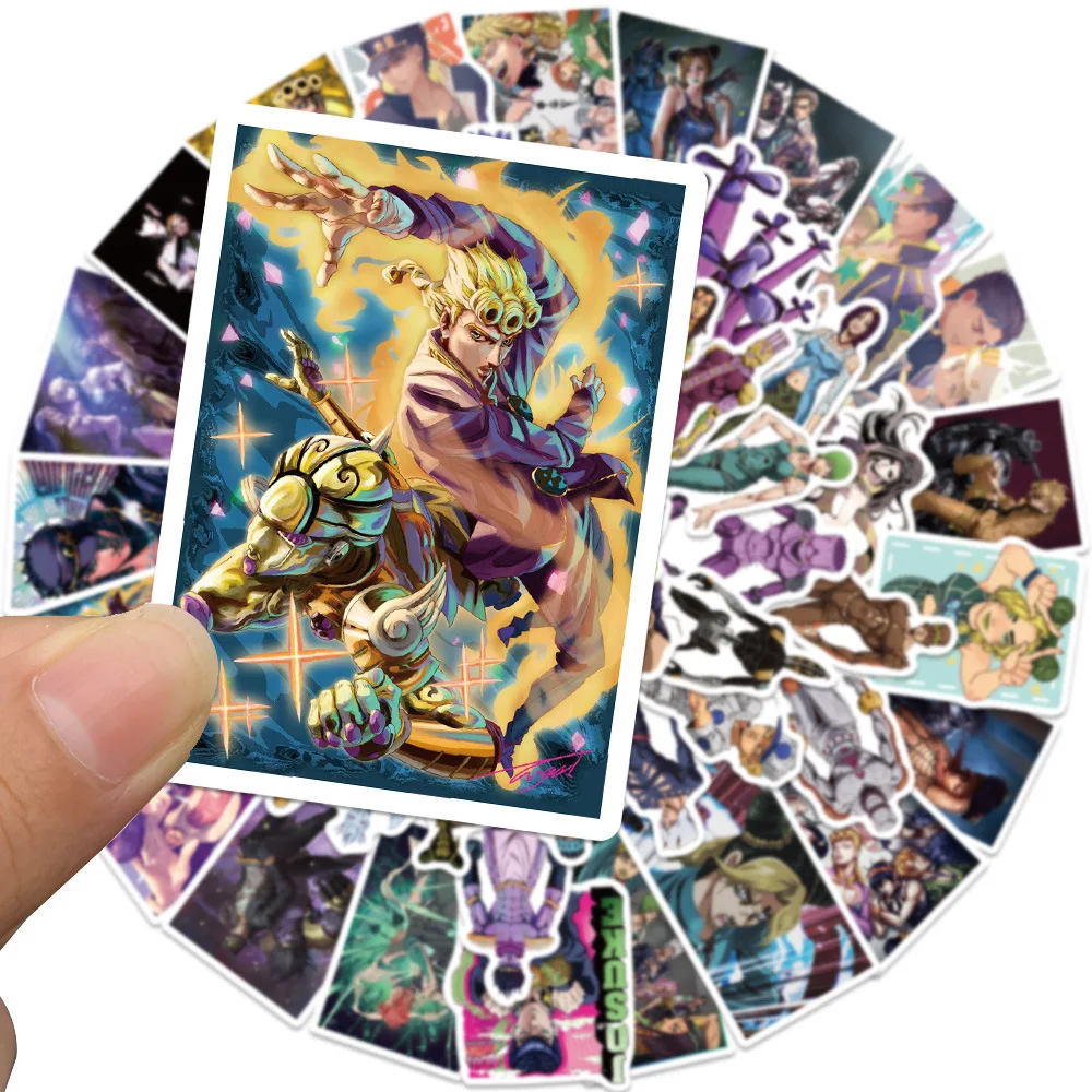 

10/30/50Pcs JoJo's Bizarre Adventure Stickers Anime Sticker Waterproof Skateboard Motorcycle Guitar Luggage Laptop
