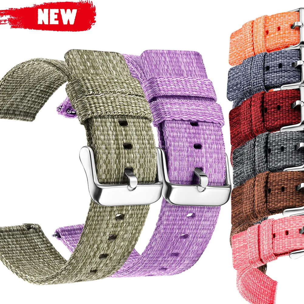 Nylon Watch Band For Garmin Venu 2 Plus Women Men Wrist Bracelet Strap 18mm 20mm 22mm Watchband For Garmin Venu SQ 2 2S Correa