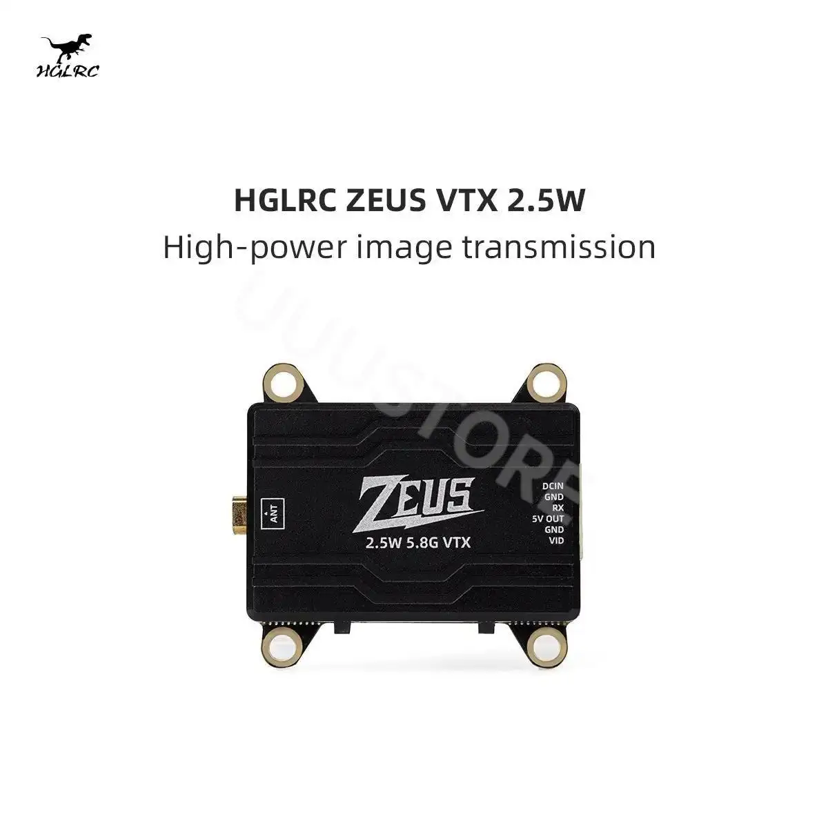 

HGLRC ZEUS VTX 2.5W 5.8G 40CH 2500mW Adjustable CNC Shell Heat Dissipation 2-6S LIPO 30X30mm for FPV Freestyle Long Range