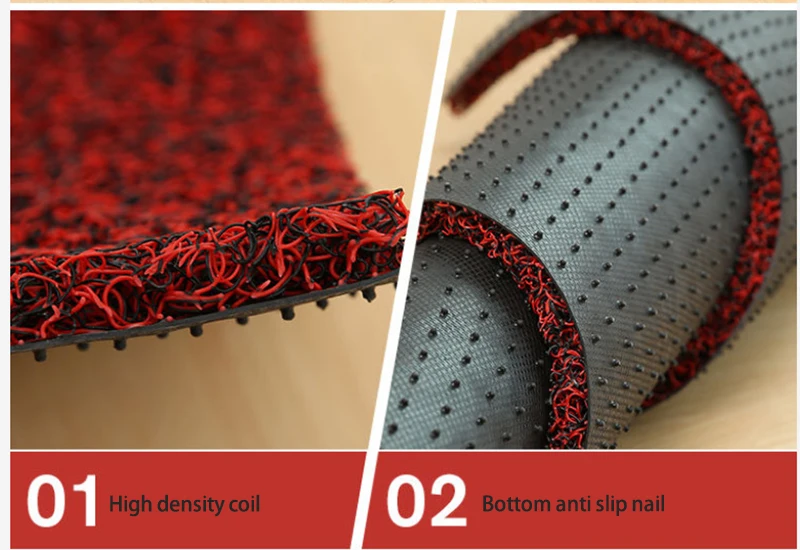 Водонепроницаемый ПВХ катушка петля лапша дверная подушка спагетти ковер рулон