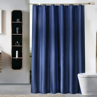 dark blue bathroom waterproof shower curtain polyester fabric hotel decoration accessories decoracion shower curtain set
