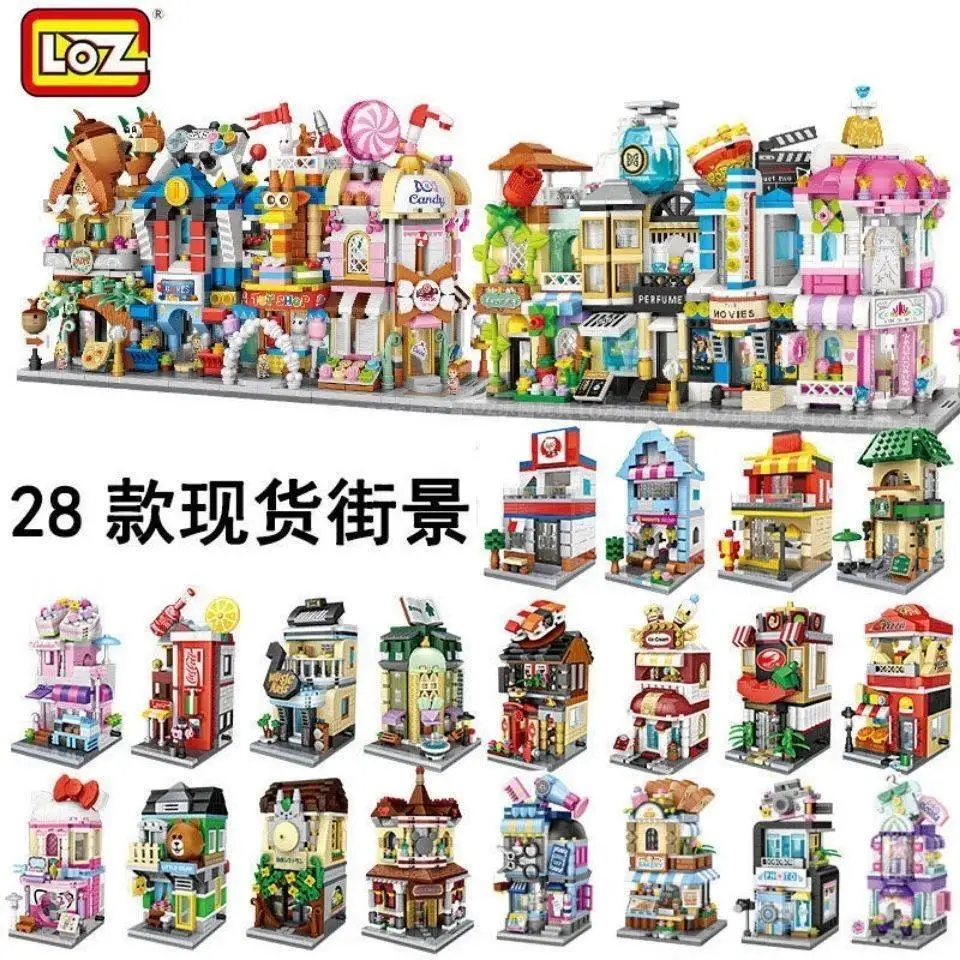 Миниатюрные строительные блоки различные здания модель 3D украшение для дома