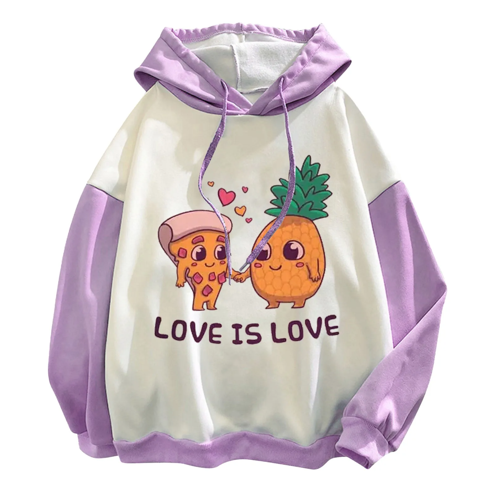 

Women's Long Sleeve Everyday Print Sweatshirt Long Sweatshirt Hooded Drawstring Sweatshirt Print Womens Long Sweatshirt
