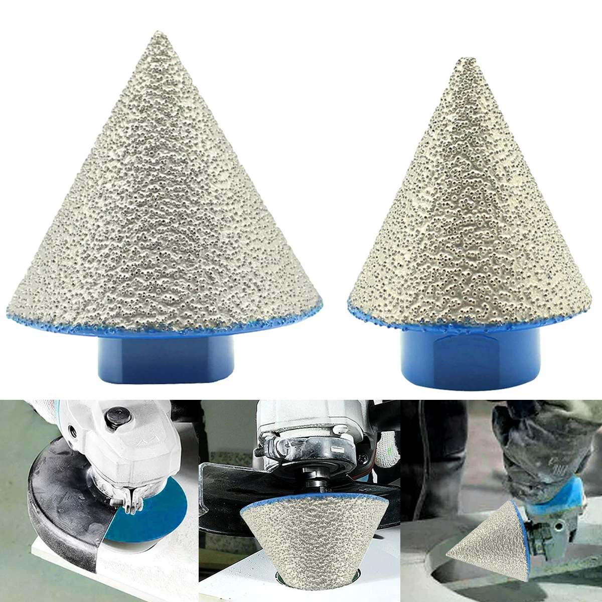 

35/50mm Diamond Beveling Chamfer Bit Diamond Cone Milling Bit M14 Dry/Wet Use Ceramic Tile Chamfering Finger Hole Saw Cutter for