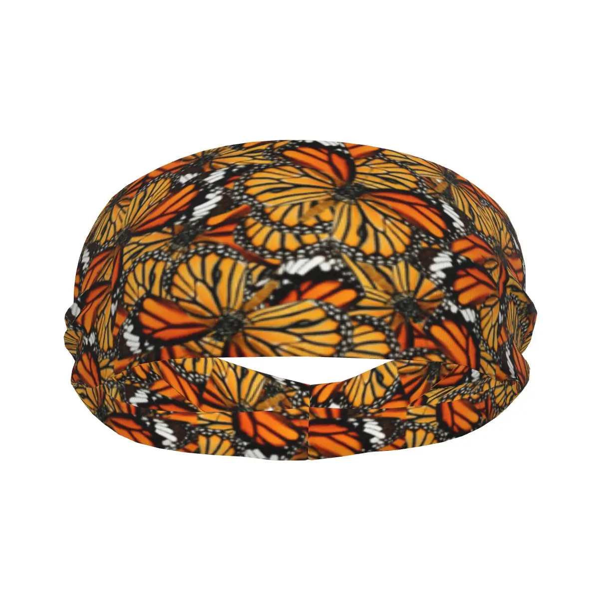 

Sports Sweatband Breathable Headband Sweat Hair Head Band Orange Tiger Butterflies Yoga Headband