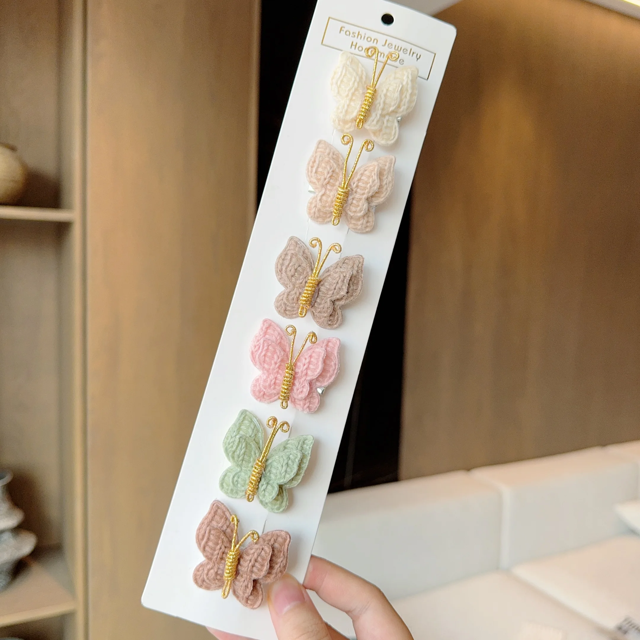 6 шт. Элегантные Заколки-бабочки с кисточками женские ретро аксессуары зажим