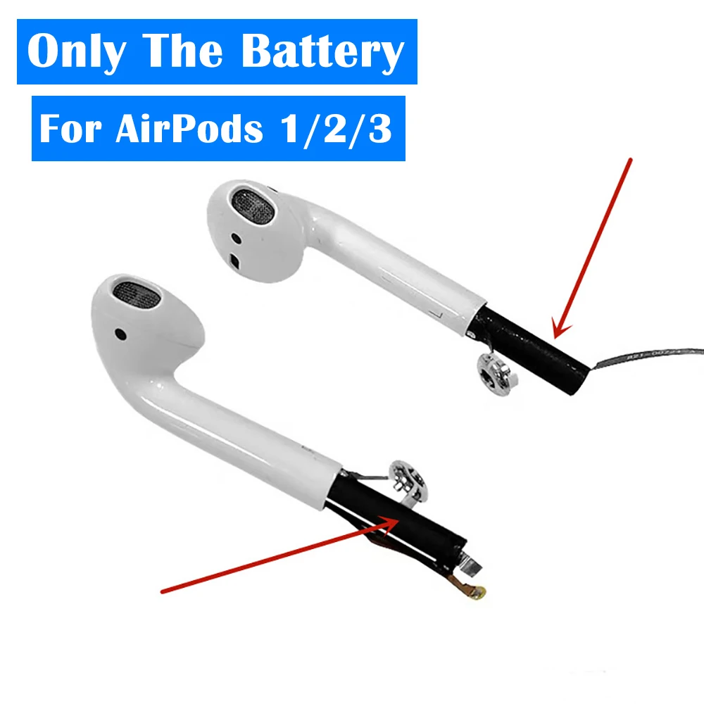 

Аккумулятор для Airpods 1-й 2-й 3-й A1604 A1523 A1722 A2032 A2031 Air Pods 1 Air Pods 2 сменные батареи Air Pods 3 аккумуляторные инструменты