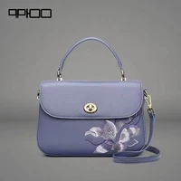 womens bag 2022 the new embroidered cowhide handhold bag is a fashionable versatile womens one shoulder cross body bag