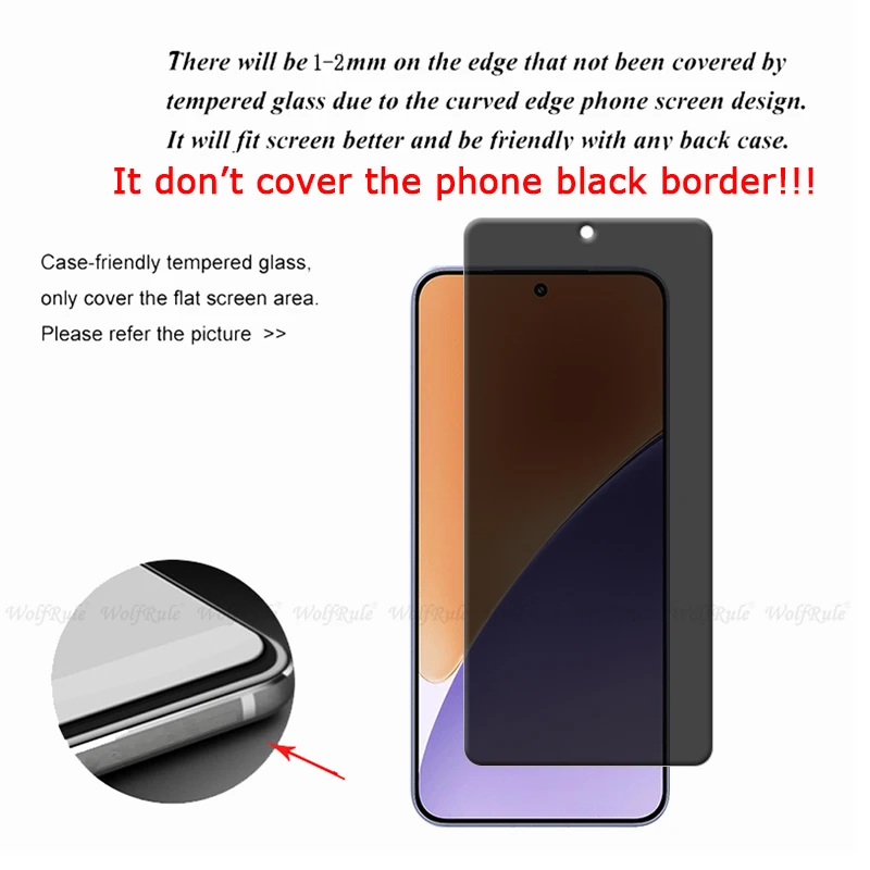 4/3/2/1 шт. для Xiaomi 15 стекло Mi закаленное 9H HD защитная защита конфиденциальности от