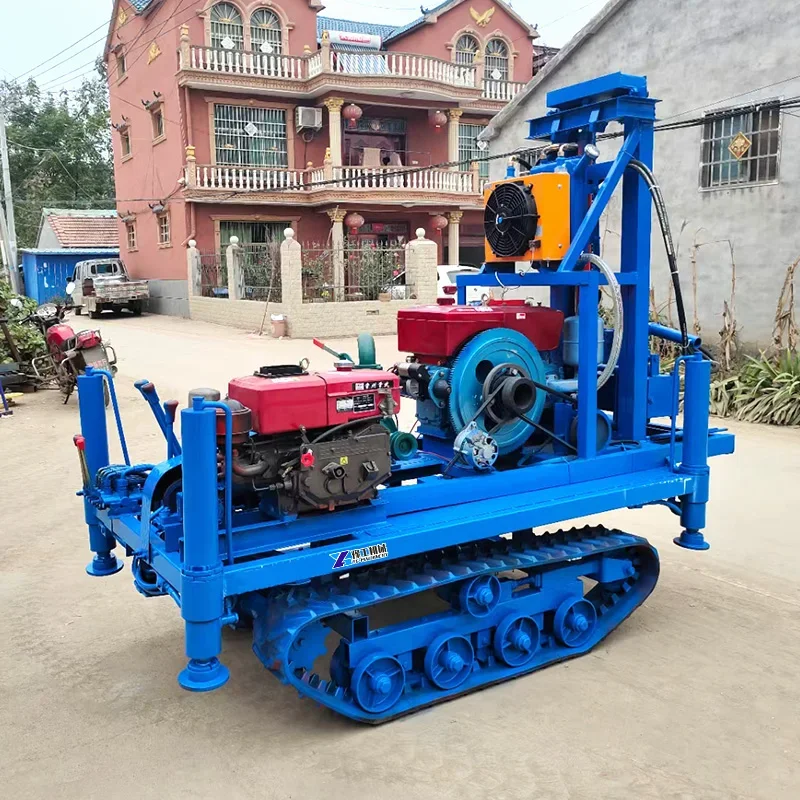 Гусеничная установка для глубоководных скважин роторная буровая портативная