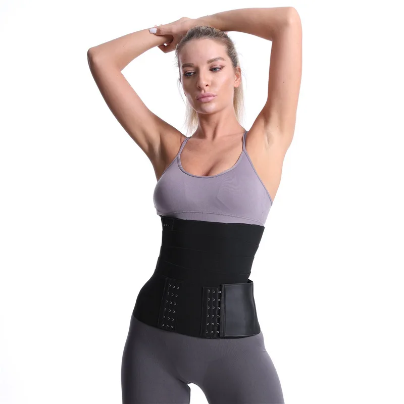 Buckle Bandage Wrap Waist Trainer Belly Slimming Belt Trimmer Sweat Sauna Sheath Lumbar Support Body Shaper Corset