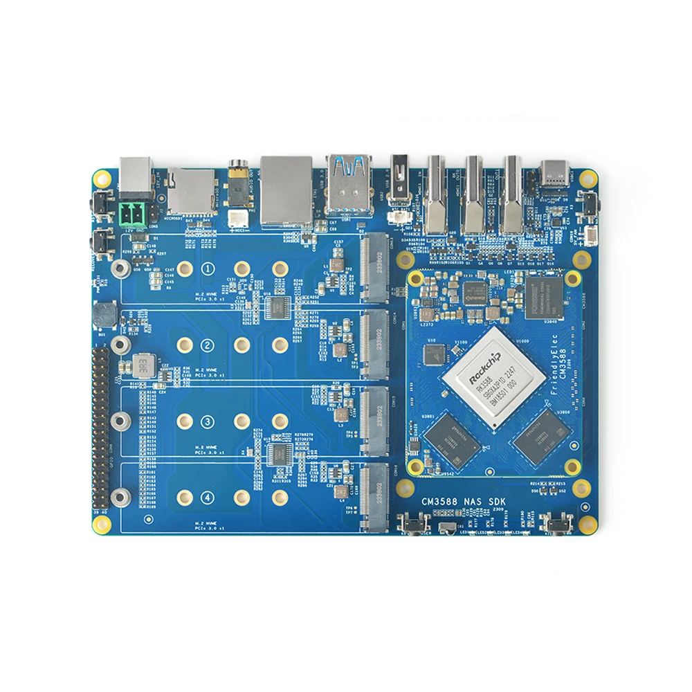 Фото Обчислительный модуль CM3588 Комплект NAS Rockchip RK3588 Плата разработки SoC Встроенный контроллер PCIe 2,5G Ethernet Поддержка OpenWrt №2