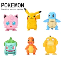 pok%c3%a9mon standing pose pikachu anime peripheral dolls up to duck desktop ornaments collection hand made childrens gifts