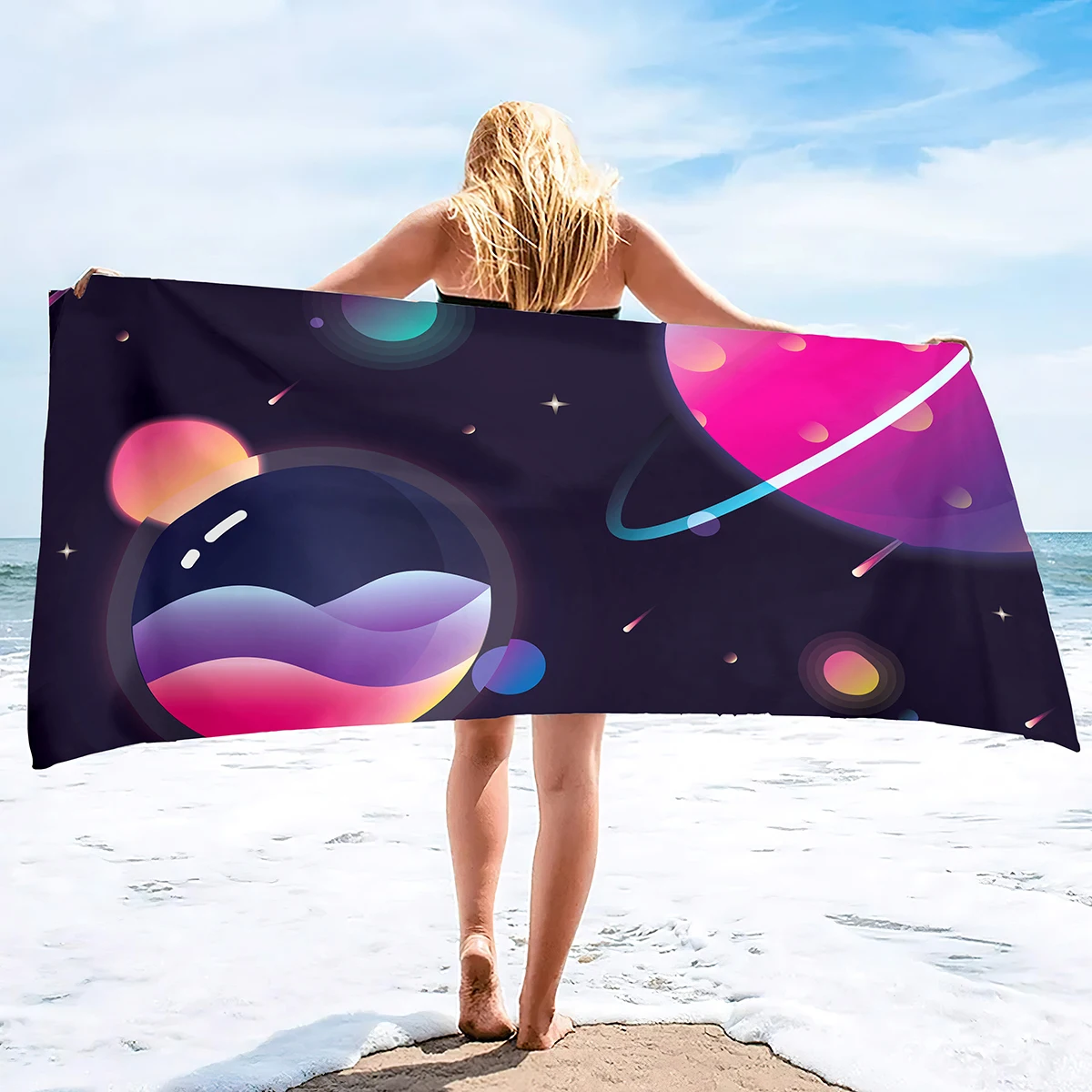 

Sunset Beach Towel Microfiber Beach Towels Quick Dry Pool Towels Large Sand Free Beach Towels Oversized Travel Beach Towels