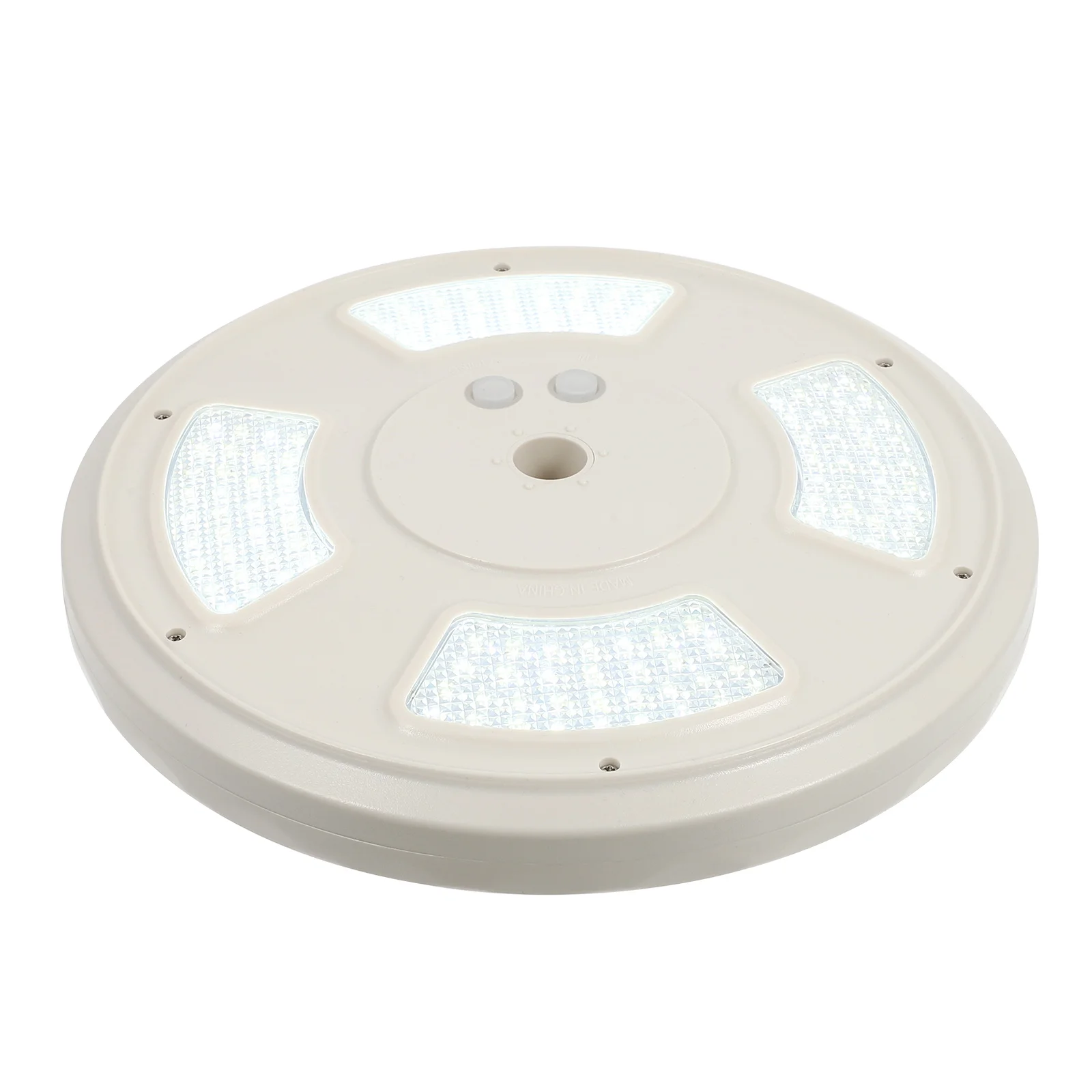 

1Pc 128LED Solar Flag Pole Light Practical Outdoor Yard Light Lamp (White)