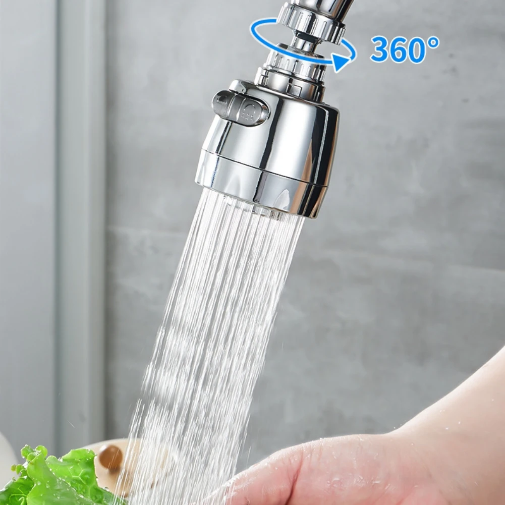 

Kitchen Tap Head Faucet Aerator Extender 360 Rotating Anti-Splash Universal Water Saving Tap Aerator Kitchen Bathroom Accessory