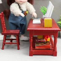 miniature dollhouse dining table high durability%c2%a0wood%c2%a01 12 highly simulated dollhouse furniture decor diy toys