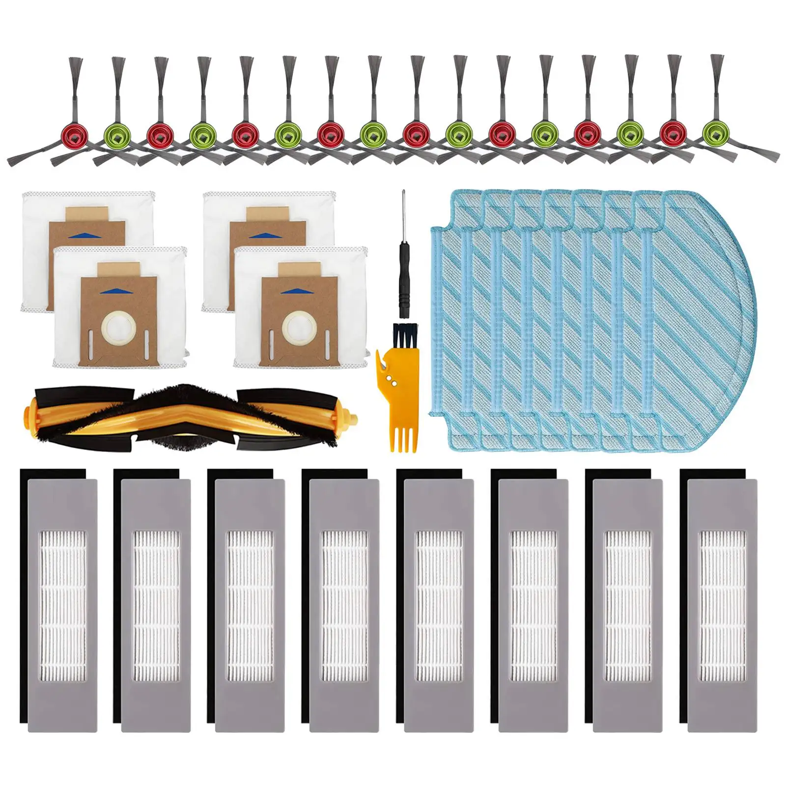 

Replacement Parts for Ecovacs Deebot OZMO T8 Max T8 AIVI N8 Pro N8 Pro+ T9 Series Robot Vacuum Cleaner Accessories Kit