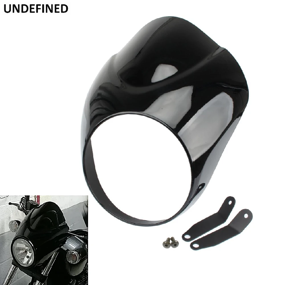 

Black Motorcycle Headlight Fairing Cowl Mask Windshield Windscreen Cover Mount For Yamaha XVS 950 SPEC BOLT Bolt 950 Accessories