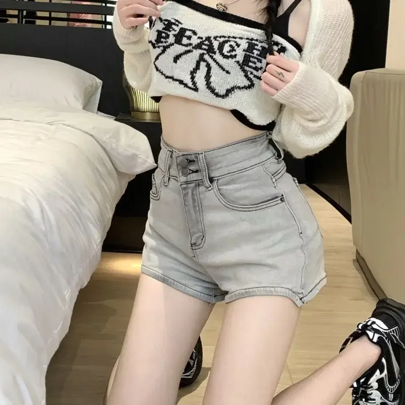 Женские джинсовые шорты новинка летние женские короткие в микро-стиле