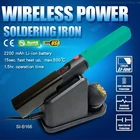 Беспроводной паяльник Pro'sKit SI-B166, Перезаряжаемый USB-паяльник с быстрым нагревом, макс. 500 C, с подставкой и наконечником для пайки, для ремонта телефонов