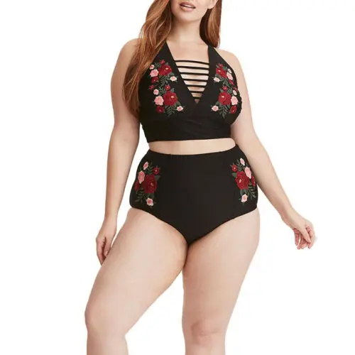 

High Waist Women Swimwear Swimsuit Floral Print Bikini Set Beachwear Swimwear Women Bathing Suit Women's Swimming Suit