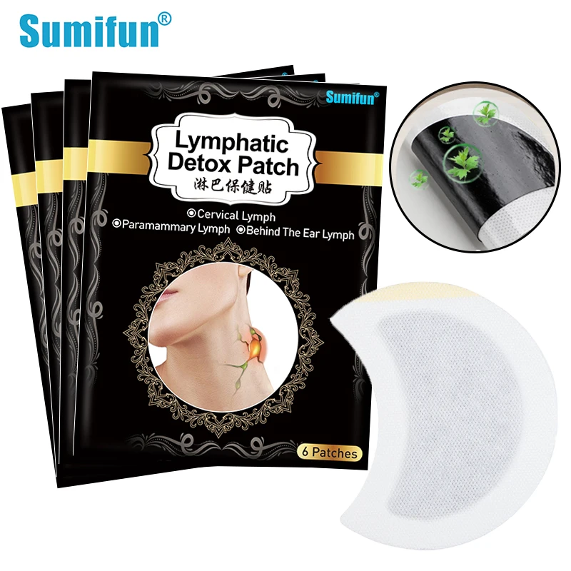 

24Pcs Sumifun Lymphatic Drainage Neck Medical Plaster Herbal Lymph Node Armpit Detox Patch Breast Anti Swelling Chinese Medicine
