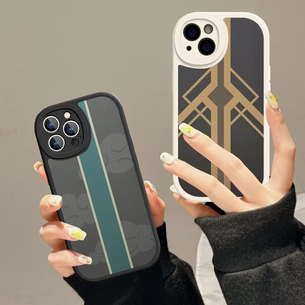 H-Honkai S-Star R-Rail Proprietary Roles Logo Phone Case Hard Leather For IPhone 16 15 14 Mini 11 Pro Max Xs X 8 Plus Fundas