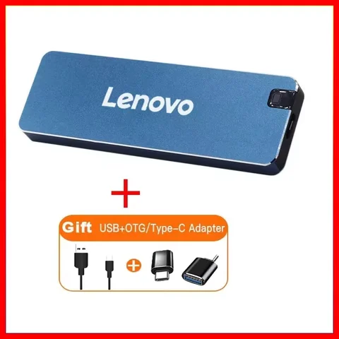 Высокоскоростной внешний жесткий диск Lenovo 256 ТБ, 2 ТБ, 4 ТБ, портативный твердотельный накопитель USB 3.1/Type-C, устройство массового хранения для ноутбука