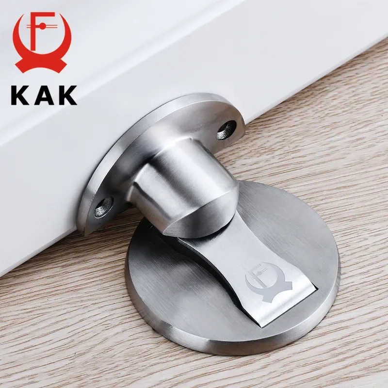 

NEW Door Stops 304 Stainless Steel Door Stopper Hidden Door Holders Catch Floor Nail-free Doorstop Furniture Hardware