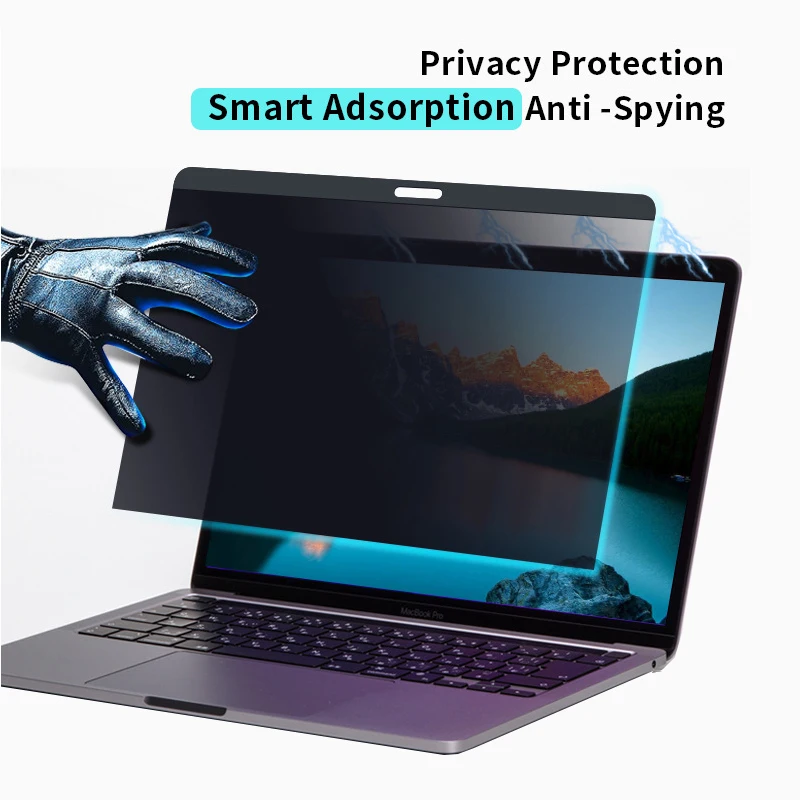 Magnetic Privacy Screen Protector For  Macbook Air 13 M1 M2 Pro 16 2023 PC Notebook Protective Film Anti-spy/peep Laptop Filter