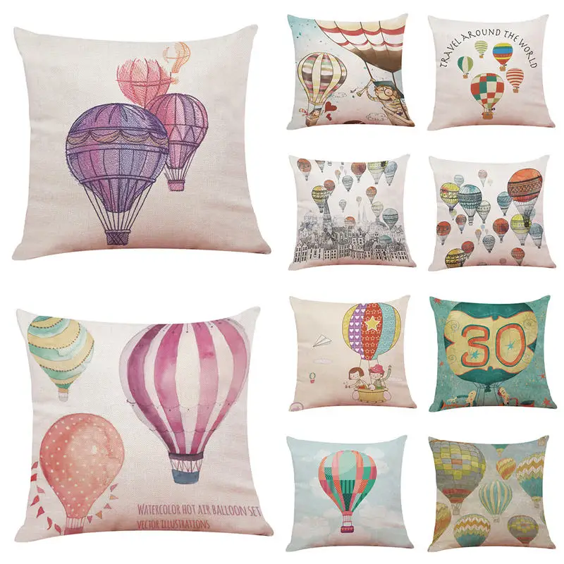 

Dream hot air balloon Decor Chair seat sofa seat Decorative pillow cover Home house coffee shop kids bedroom friend gift cojines