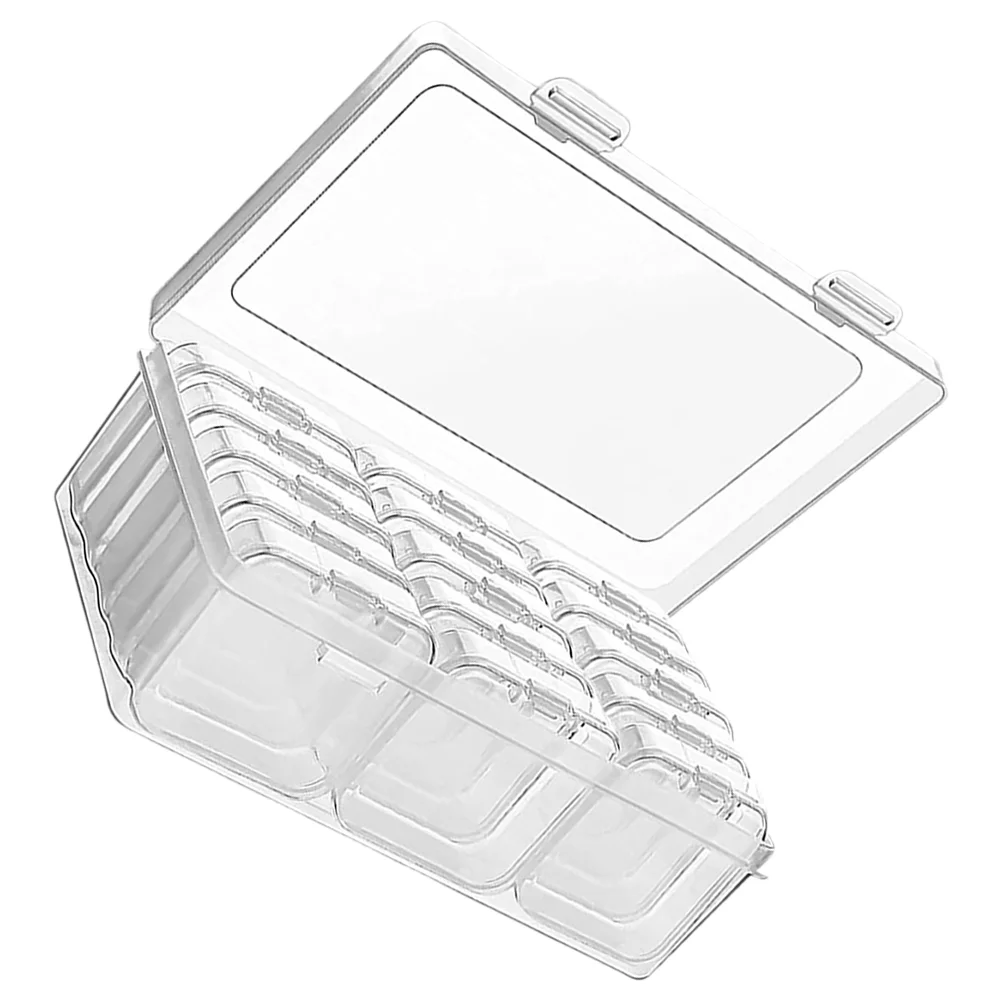 5 Sets Small Storage Box Organizer Lid Bead Containers Case Plastic Craft Organizers Jewelry Making