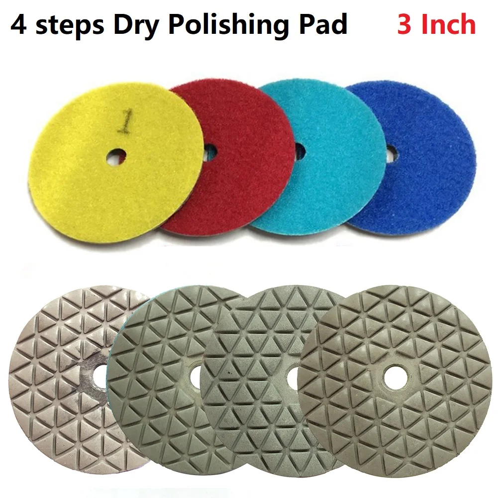 

1 Pcs Dry Polishing Pad 3 Inch Sharp Type Diamond Polishing Pads For Granite Marble Sanding Disc For Disc Stone