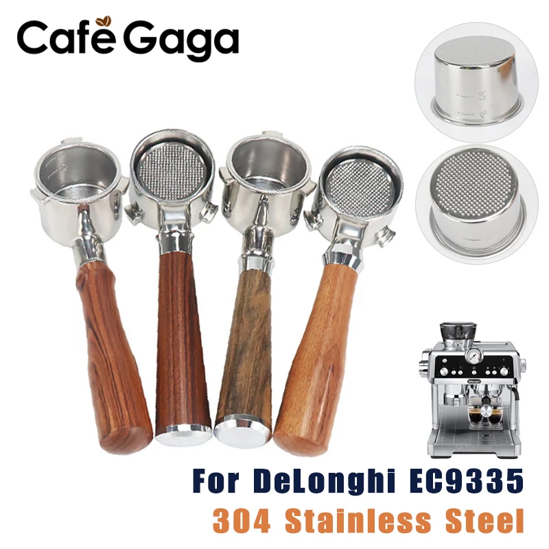 

Coffee Bottomless Portafilter 51mm For Delonghi EC9335 Replacement Filter Basket Espresso Machine Accessory Barista Tools