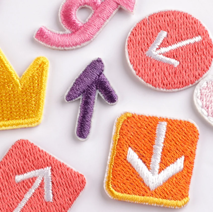 10 шт. банты со звездами любви символы пришивные вышитые нашивки одежда шляпа