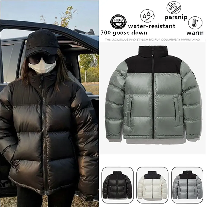 

Winter Woman's Thickened Stand Collar Down Warm Jackets Windproof Rain-proof Zipper Coats Fashion Brand Clothing