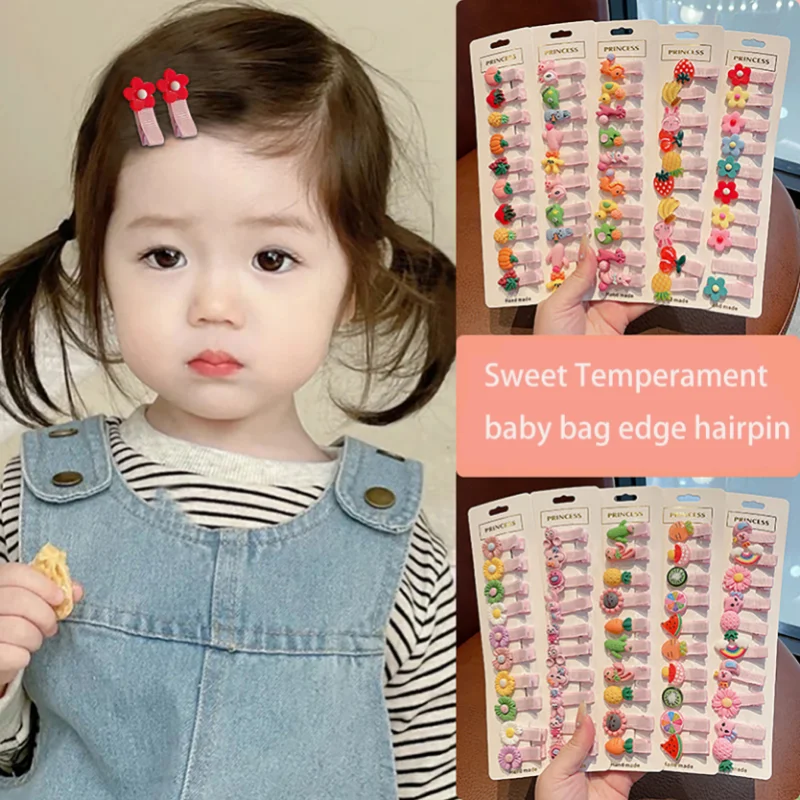 

10 шт. 2023 новые детские заколки для волос с фруктами и бантами