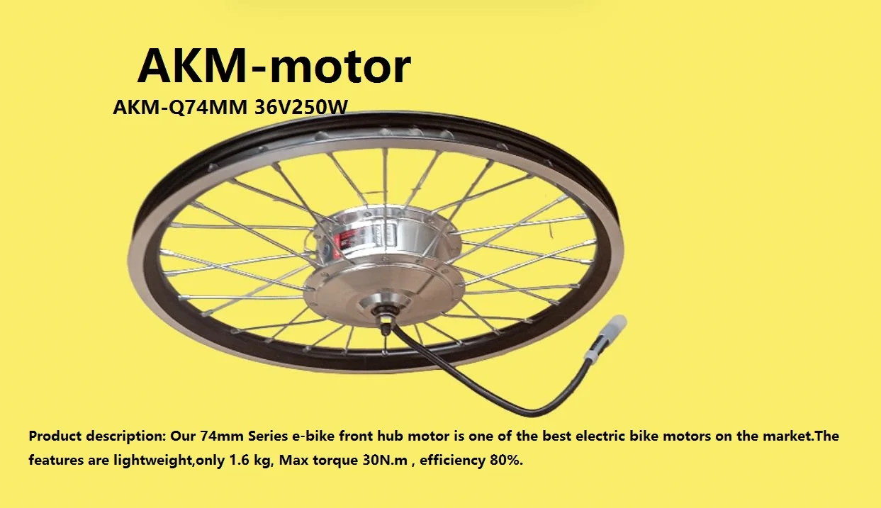 

Suitable for P8 Classic DAHON Folding bike Motor 20inch Wheel Rim AKM74mm -36V250W Front Hub Motor