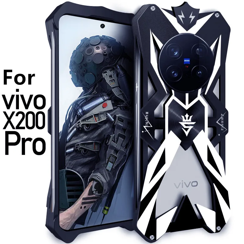 Для Vivo X200 Pro Zimon Роскошные новые металлические алюминиевые чехлы для телефонов Thor