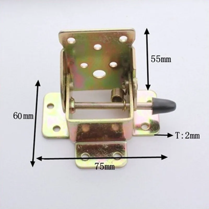 Cabinet Hinges for Furniture Metal Locking Folding Table Chair Leg Brackets images - 6