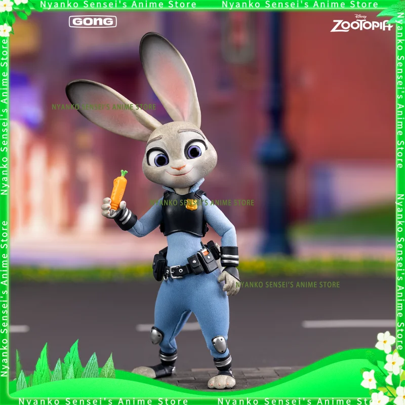 Фото Оригинальный набор GONG Zootopia: фигурки Джуди и Ника, аниме-модели, модные игрушки, настольный подарок, коллекционные куклы, в наличии №5