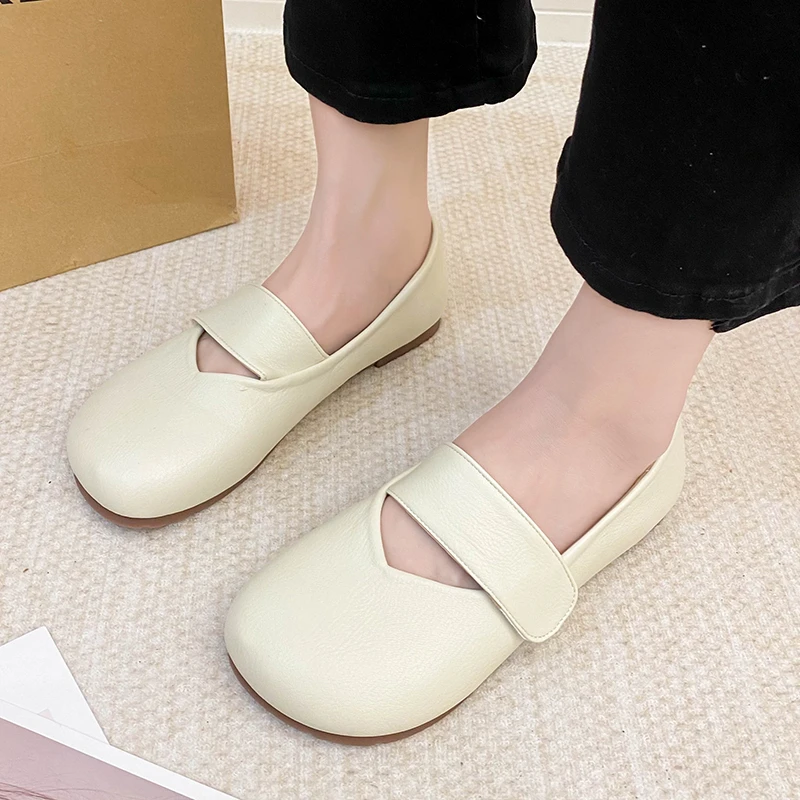 

Модные однотонные Лоферы BCEBYL с круглым носком, элегантные удобные нескользящие, износостойкие на плоской подошве, элегантная мягкая подошва