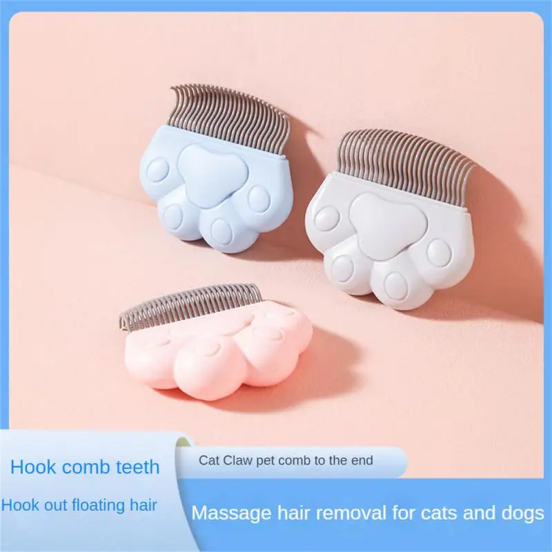 

1pc Pet Grooming Combs Dog Hair Remover Brush Tools Dog Cat Massage Comb Brush Cute Handle Remove Loose Hairs Pet Cat Supplies