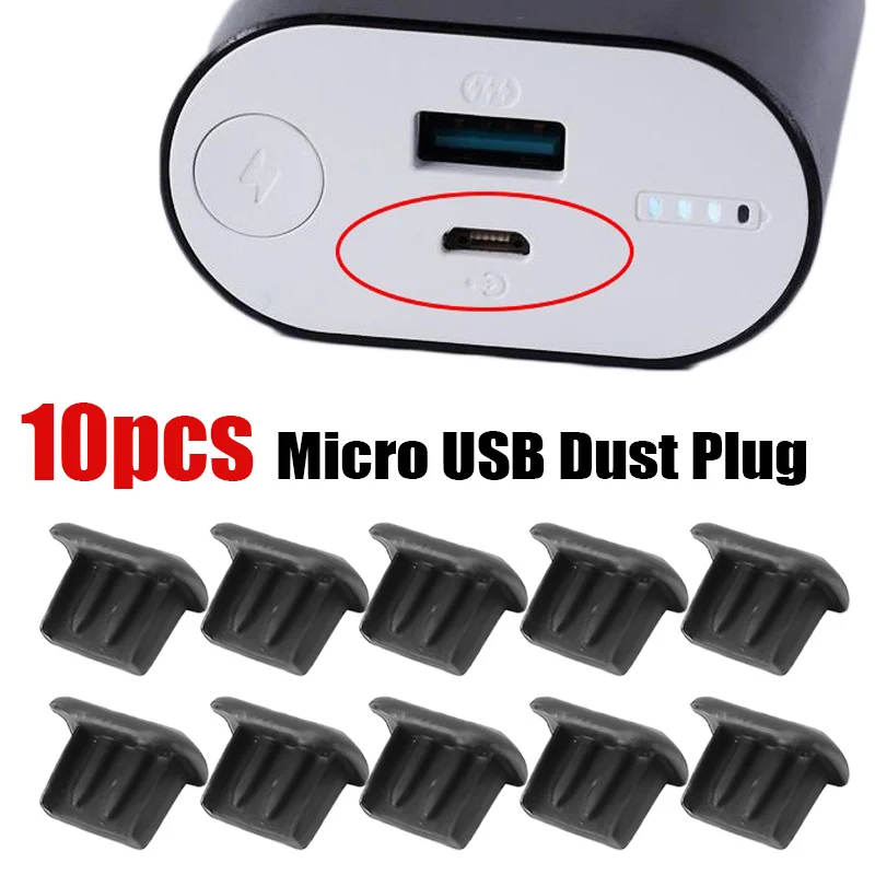 Micro USB Dust Plugs Universal Android Charging Port Dust Plug Protector Cover for Xiaomi Samsung Mini Android Dustproof Cap