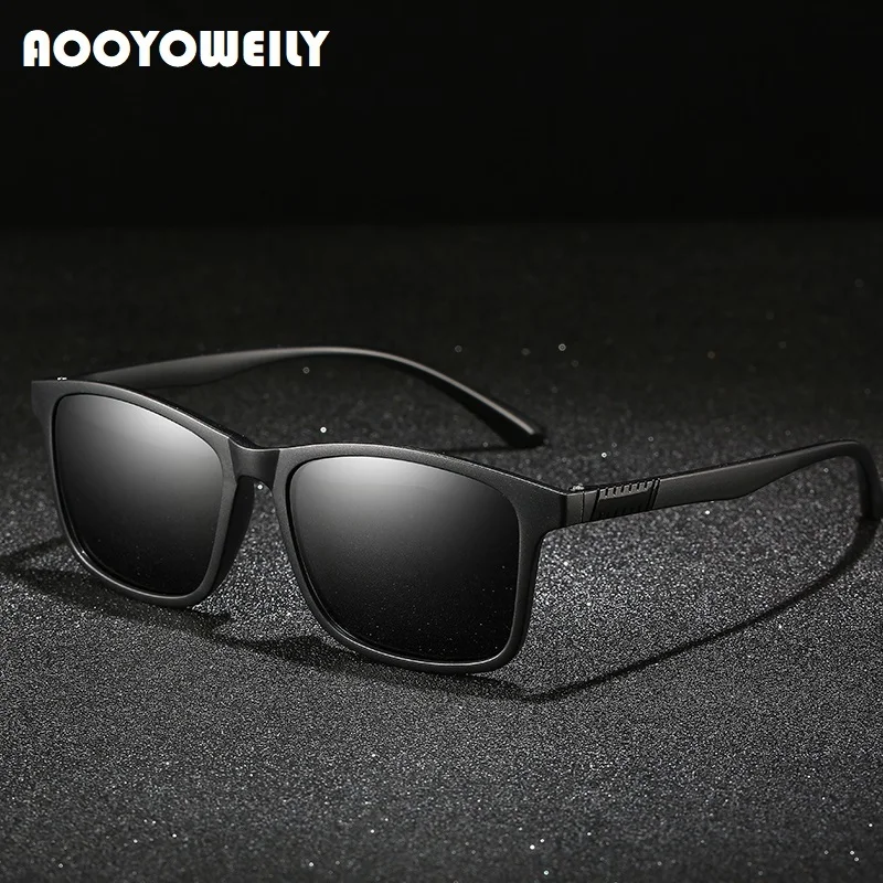

TR90 Ultra light Frame Sunglasses Polarized Men Women Luxury Brand Designer Sun Glasses Driving Rectangle Vintage Eyewear UV400