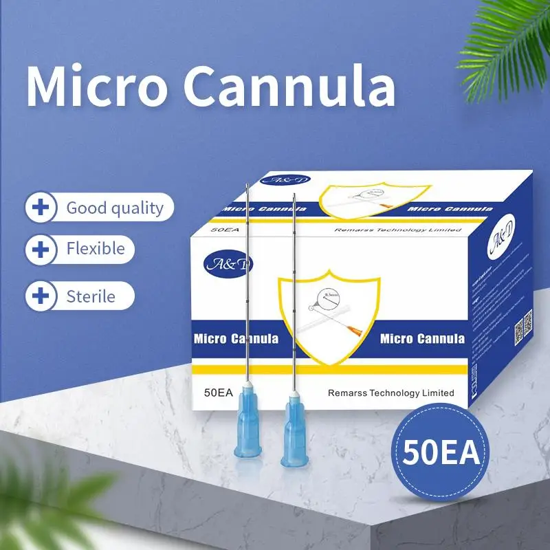 

TOP SELLING Stainless Micro Cannula 21g 25g 50mm Dermal Injection Type Blunt Tip Needle For Beauty
